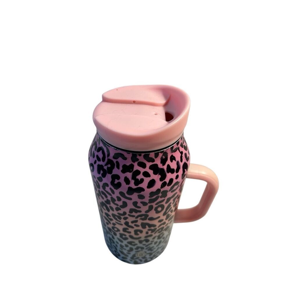 Tal Basin tumbler (no lid )purple‎ pink animal print 40fl handle